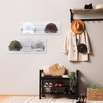 Amazon.com: Yexiya 4 Pcs Wire Hat Display for Slat Wall
